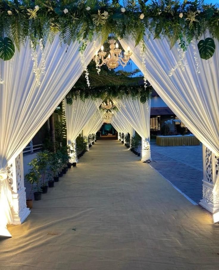 Marriage garden decoration at Nirmal’s Saptapadi Resort